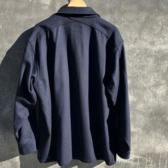 Rare! Pendleton Navy Wool/Cashmere Blend Shirt Jacket - Picture 2 of 10